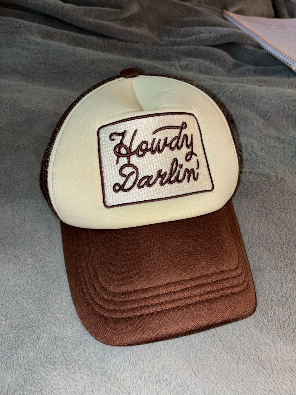 'Howdy Darlin' Trucker Cap Brown & Cream